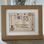 New Baby Personalised Embroidered Artwork, thumbnail 1 of 4