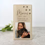 Personalised Solid Wooden Photo Pet Memorial Tea Light Holder 10cm H X Five.5cm W X Five.5cm D, thumbnail 3 of 6