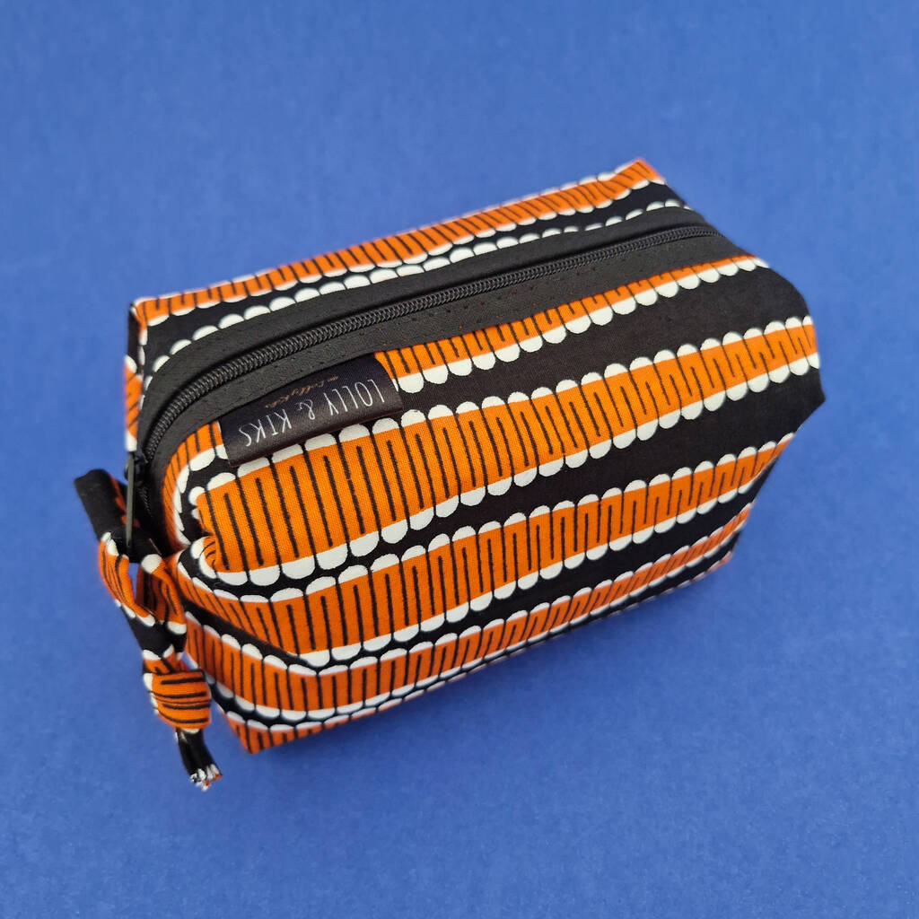 African Print Cosmetic Make Up Bag | Doyin Print, 1 of 5