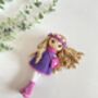 Stunning Handmade Doll With Curly Hair, thumbnail 7 of 11
