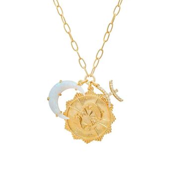 Celestial Zodiac Coin Necklace, 8 of 12