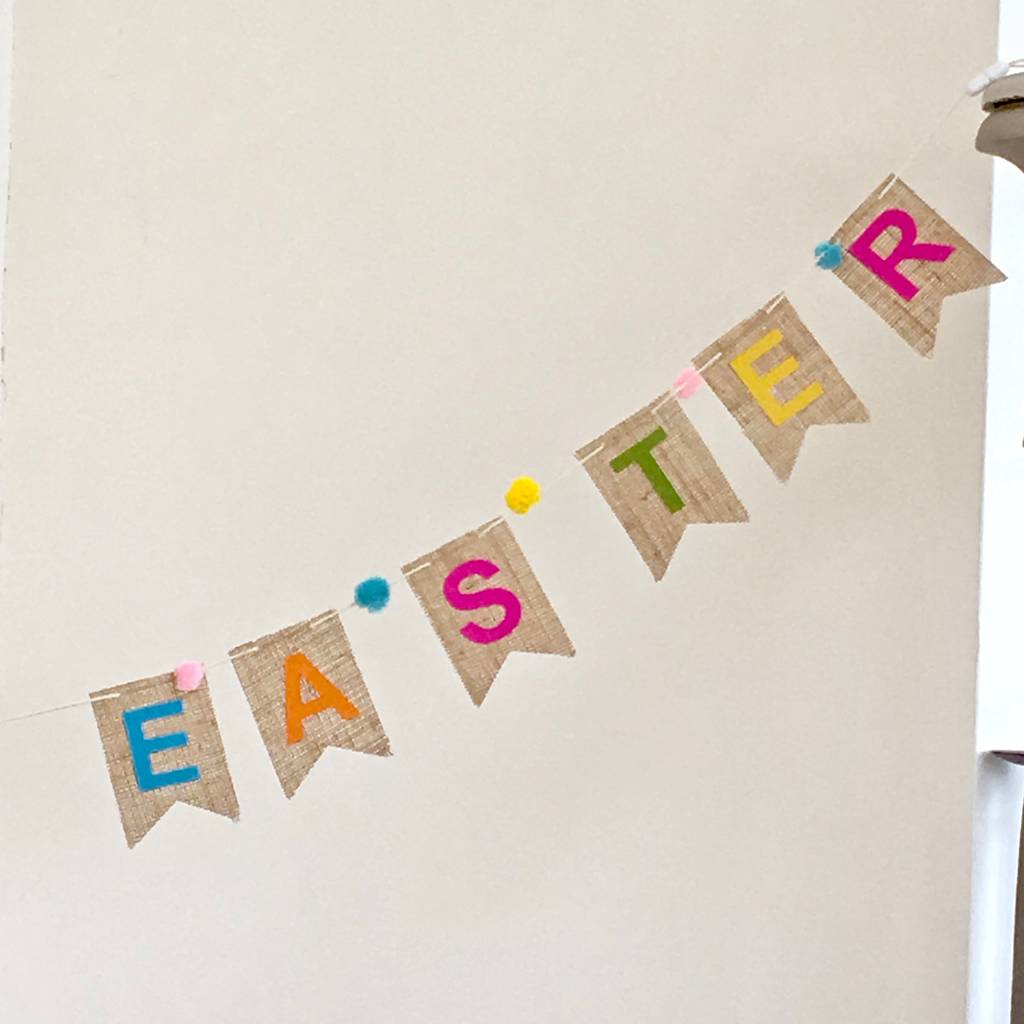 'happy easter' bunting by chapel cards | notonthehighstreet.com