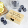Personalised Let The Evening Be Gin Cooling Stones Set, thumbnail 1 of 5
