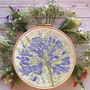 Agapanthus Flower Hand Embroidery Pattern Design, thumbnail 1 of 10