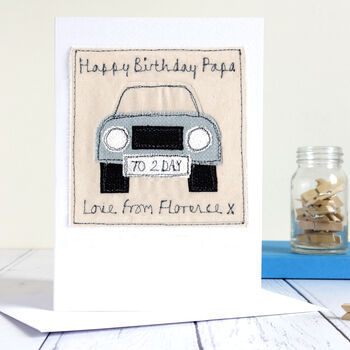 Personalised Car Father's Day Card For Dad Or Grandad, 8 of 12