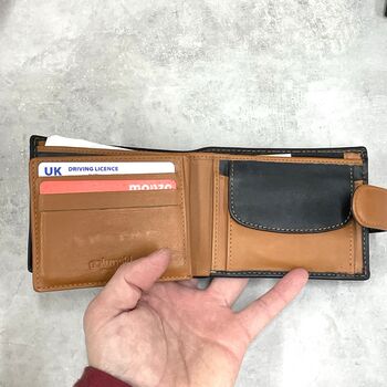 Personalised Premium Leather Wallet For Him, 4 of 7