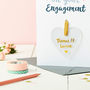 Personalised Engagement Foiled Keepsake Card, thumbnail 2 of 4