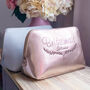 Personalised Embroidered Bridal Wash Bag Bridesmaid Gift, thumbnail 1 of 5