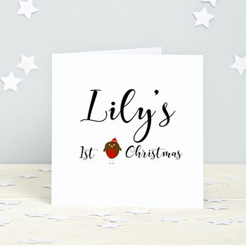 First Christmas Personalised Card, 2 of 2