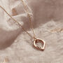 Personalised Small Open Leaf Necklace, thumbnail 3 of 9