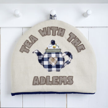 Personalised 45th / 65th Sapphire Anniversary Tea Cosy, 6 of 10
