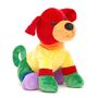 Gay Pride Personalised Puppy Soft Toy Dog,Gold Bone Tag, thumbnail 1 of 3