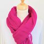 Pink Soft Cotton Scarf, thumbnail 3 of 4