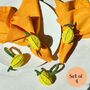 Lemon Beaded Napkin Rings Yellow • Set Of Four, thumbnail 5 of 5