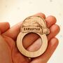 Personalised Santa Hat Napkin Rings Place Names For Christmas Table, thumbnail 4 of 5