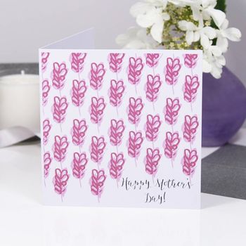 'Happy Mother's Day' Abstract Floral Patterned Card, 2 of 3