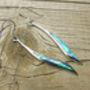 Abalone Long Curve Earrings, thumbnail 3 of 8
