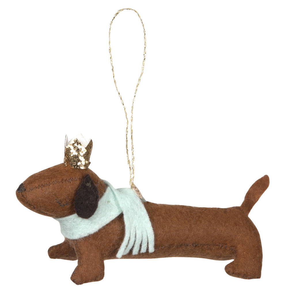 Sausage Dog Christmas Tree Decoration By Idyll Home