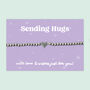 Sending Hugs, Heart Charm Stretch Bracelet, Stainless Steel, thumbnail 1 of 4