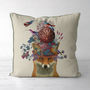 Decorative Cushion Fox And Artichoke, thumbnail 1 of 6