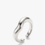 Gold Or Silver Open Wave Ring, thumbnail 3 of 5