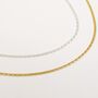 Figaro Chain Necklace Gold 19' /48cm, thumbnail 3 of 4