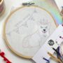 Coronation Corgi Bunting Embroidery Kit, thumbnail 4 of 7