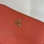 Saffiano Leather Embellished Cosmetic Bag, thumbnail 4 of 7