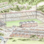 Charlton Athletic Old Valley Stadium Canvas, thumbnail 2 of 6