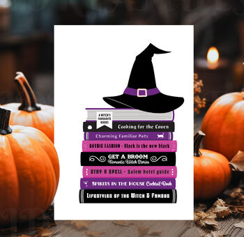 Booked Up For Halloween, Funny, Book Lovers Card, 2 of 7