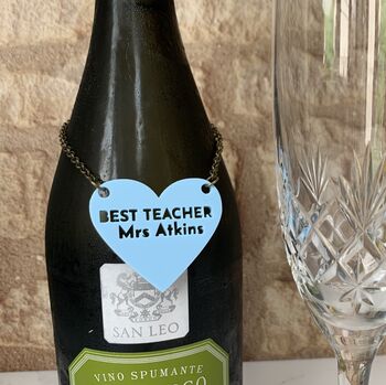 Personalised Teacher Bottle Tag Gift, 6 of 6