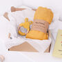 New Baby Teether And Muslin Swaddle Gift Set, thumbnail 6 of 10