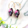 Pink Philodendron Leaf Plant Earrings, thumbnail 6 of 12