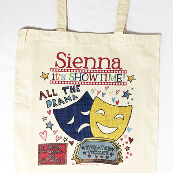 Personalised All The Drama Theatre Bag, 6 of 12