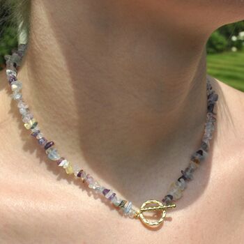 Healing Crystal Chip Necklace Gift For Her, 2 of 12