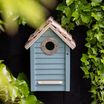 Personalised Wooden Garden Bird Nest Box, 12 of 12