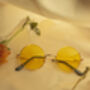 Yellow Tint Round Frame Sunglasses, thumbnail 4 of 4