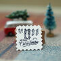Merry Christmas Rubber Stamp, thumbnail 3 of 3
