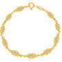 Women's 9ct Yellow Gold Filigree Oval Bracelet, thumbnail 5 of 7