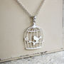 Sterling Silver Song Bird Necklace, thumbnail 3 of 5