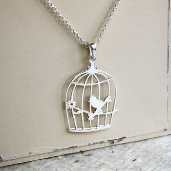 Sterling Silver Song Bird Necklace, 3 of 5