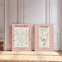 Picasso Pink Dove Set Of Two Art Prints, thumbnail 2 of 4