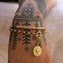 18kt Gold Plated Bamboo Hinged Bangle, thumbnail 2 of 6