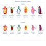 Personalised Rainbow Penguin Family Christmas Cushion, thumbnail 2 of 2