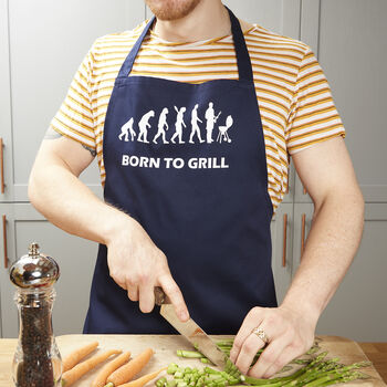 Born To Grill Mens Apron, 3 of 6