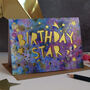 Birthday Star Celestial Papercut Birthday Card, thumbnail 1 of 5