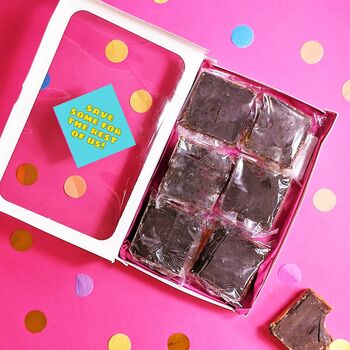 Personalised Father's Day Gooey Brownies Gift Box, 5 of 6