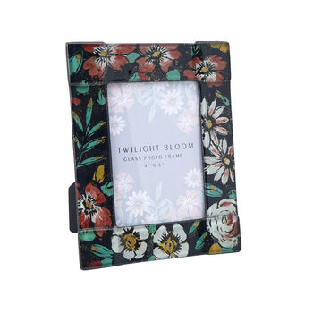 Twilight Bloom Glass 6x4 Photo Frame In Gift Box, 2 of 3