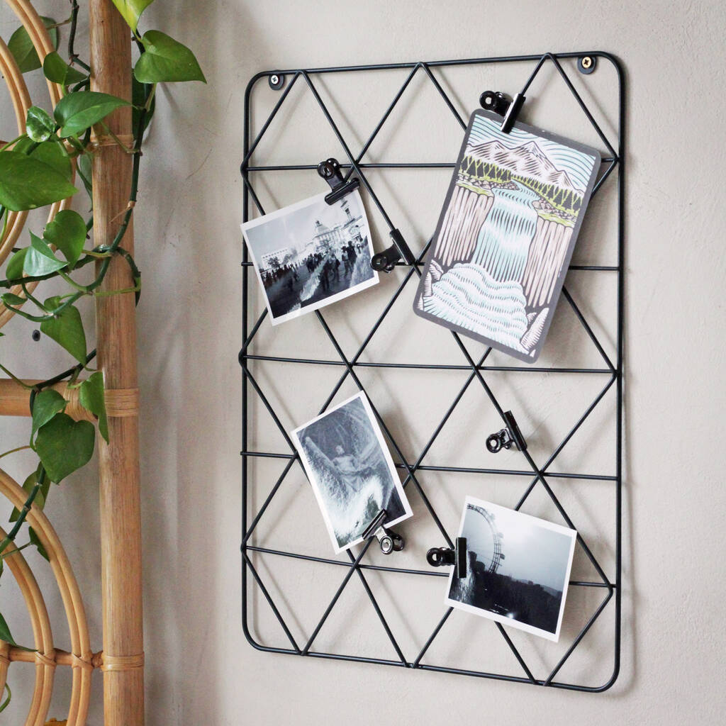 Black Memo Board With Clips, 1 of 2