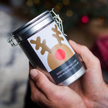 Personalised Novelty Christmas Coffee Gift In Tin, 3 of 6